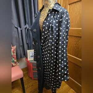 Isaac Mizrahi Reversible Polka Dot Jacket w/hood & pockets
